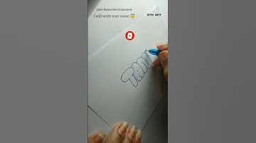 How to write TANVI in bubble letters #art #letters #tutorial