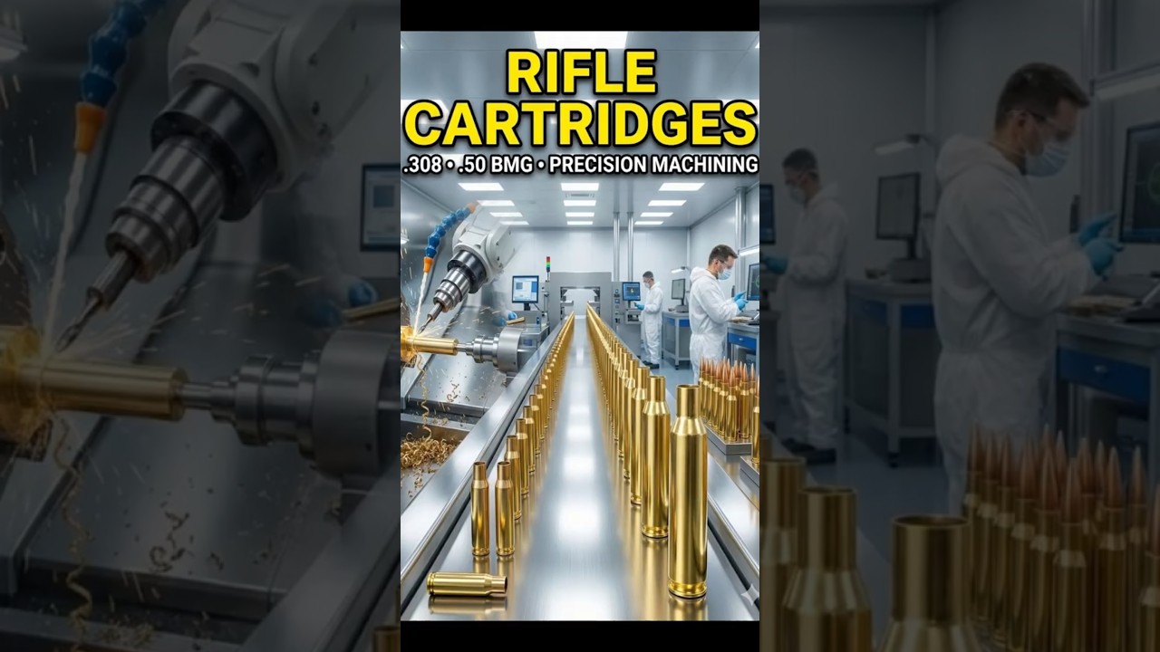 Inside a Rifle Cartridge Factory  How It's Made Precision Rifle Ammunition Manufacturing