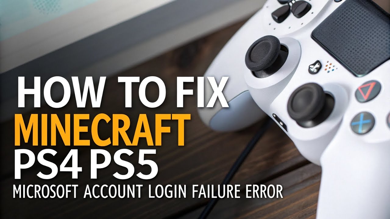 How to fix Minecraft PS4/PS5 Microsoft Account Login Failure Error