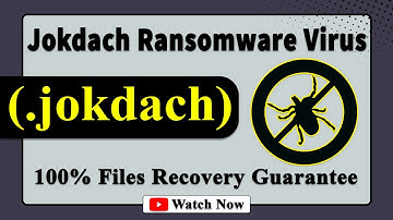 || SOLVED ✅🔘|| Jokdach (.jokdach) ransomware virus - removal and decryption