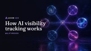 How AI visibility tracking works, an Axiom GEO walkthrough