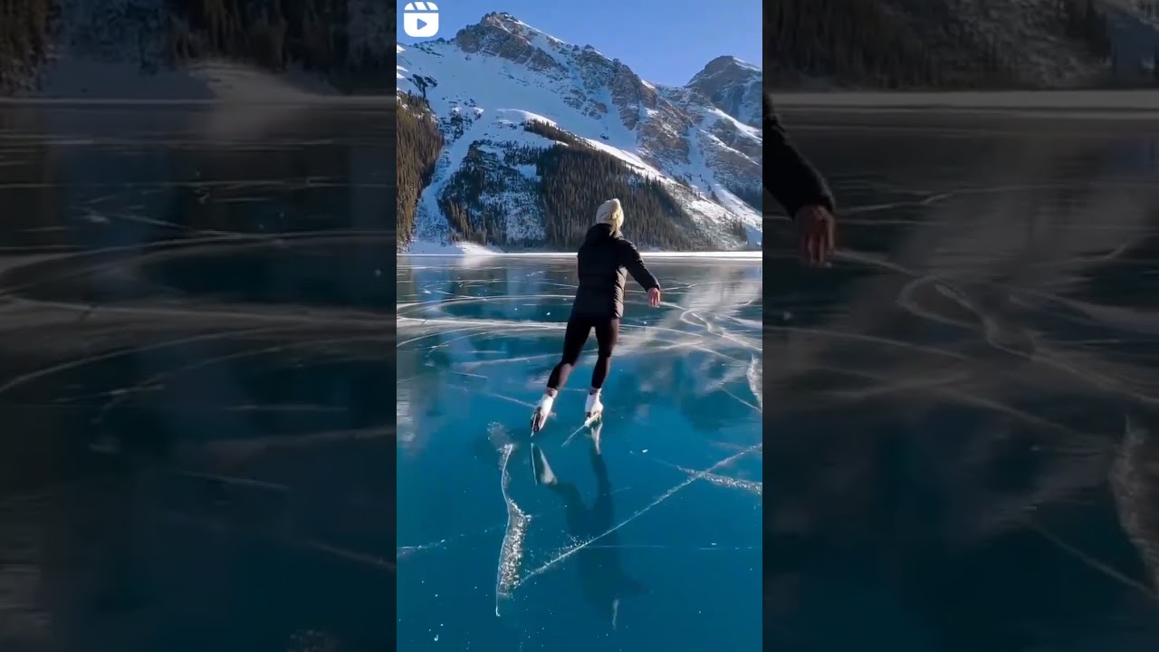 ⛷️skiing on skaters 