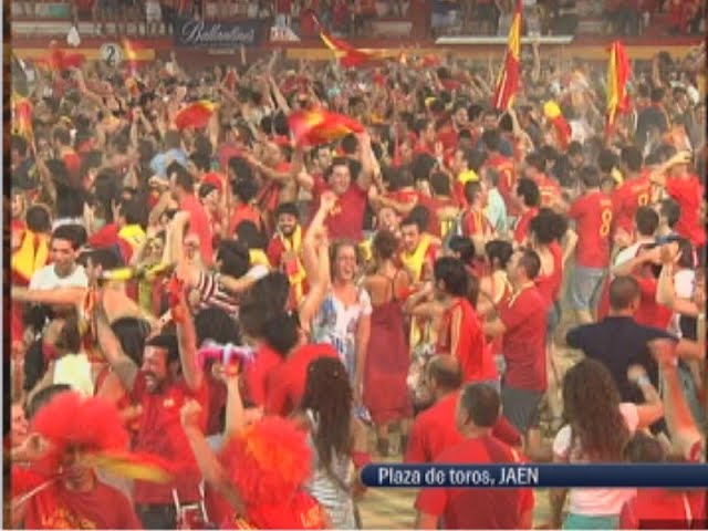 España gana el de Fútbol de Sudáfrica 2010 | Celebración del gol de Iniesta Andalucía -