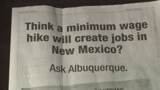 Ad taken out against minimum wage hike