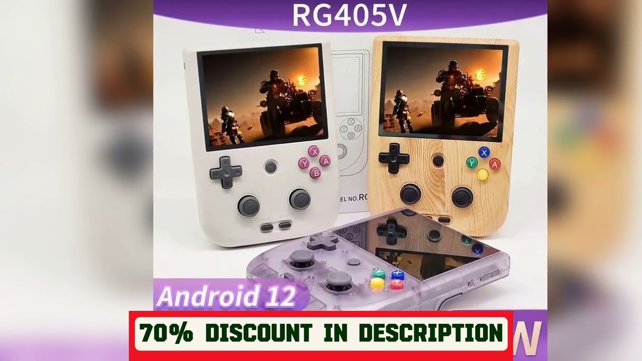 A must-have product! Anbernic RG405V Video Handheld Game Console 4" IPS HD Touch Screen Android 12