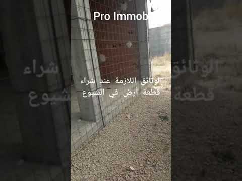 الوثائق اللازمة لشراء قطعة أرض في الشيوع