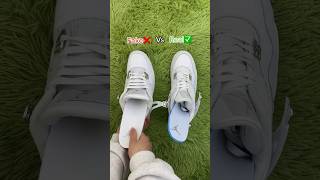 Real Vs Fake Pure Money Jordan 4 #sneakerhead #sneakers #viral
