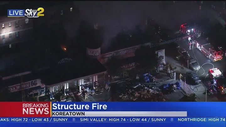 Crews Battling Commercial Fire In Koreatown