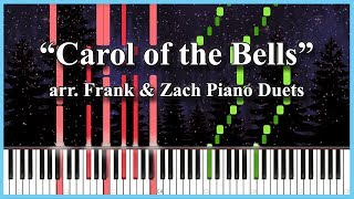 Carol of the Bells | PIANO DUET [Synthesia]