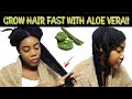 HOW TO USE ALOE VERA FOR MASSIVE HAIR GROWTH!!! | ALOE VERA LEAVE IN CONDITIONER/ PRE POO