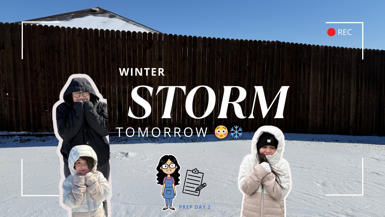 The Winter Storm Is Coming… Here’s What We Did 😳 ️ | Mini Vlog - YouTube