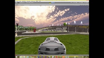 MY 1st racing game environment in Unity3D