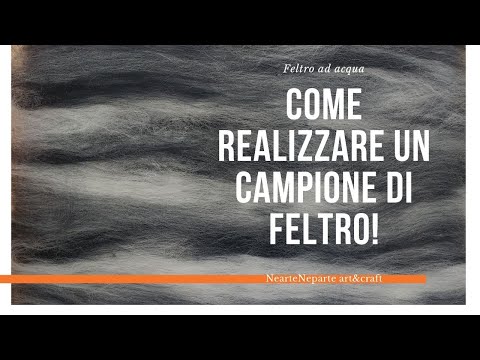 Video: Come Realizzare Un'elegante Spilla Di Lana Usando La Tecnica Del Feltro Bagnato Con Le Tue Mani