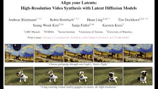 Align your Latents - High-Resolution Video Synthesis Explanation