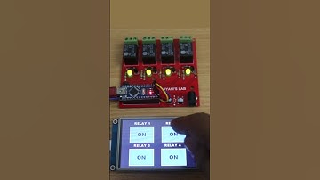 4 Relay With HMI Arduino Project #automation