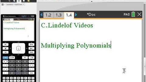 Ti Nspire CAS Multiplying Polynomials WORTH THE WATCH