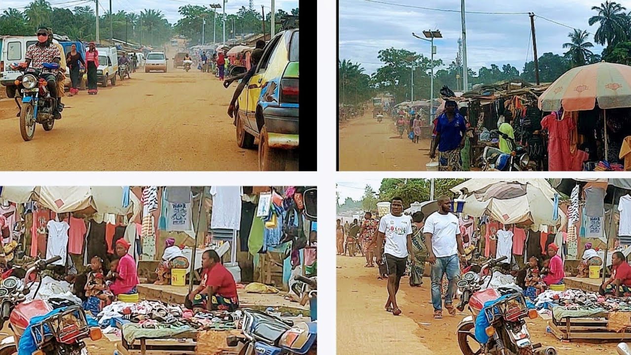 Guinea to Sierra Leone/ inside Africa village| Road Trip| Exploring Town and Village in Africa.