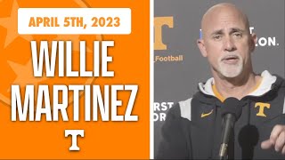 Willie Martinez talks growth in the secondary during spring practice for Tennessee Vols football