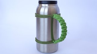 The Simplest and the Strongest Paracord Yeti Handle - Adjustable Sliding Locking Knot / Cobra Weave