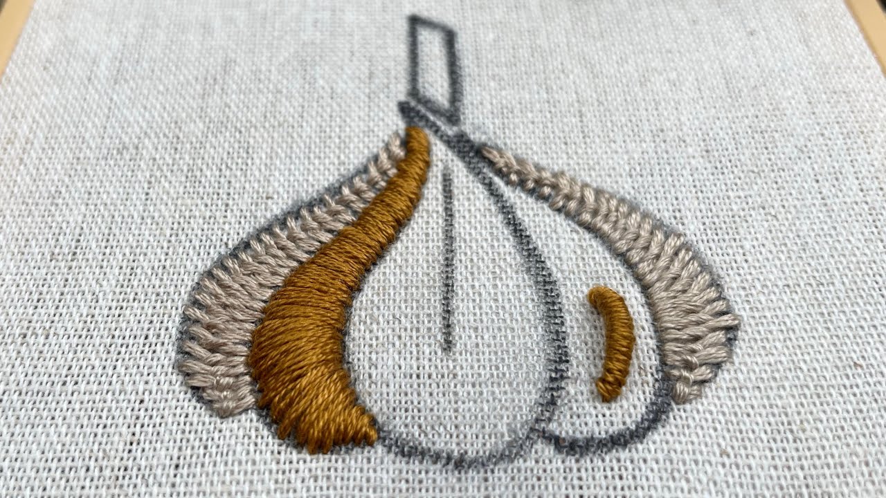 Garlic Embroidery Pattern Smells Lovely!! 3D Garlic Embroidery with 4 New Stitches Basic ...