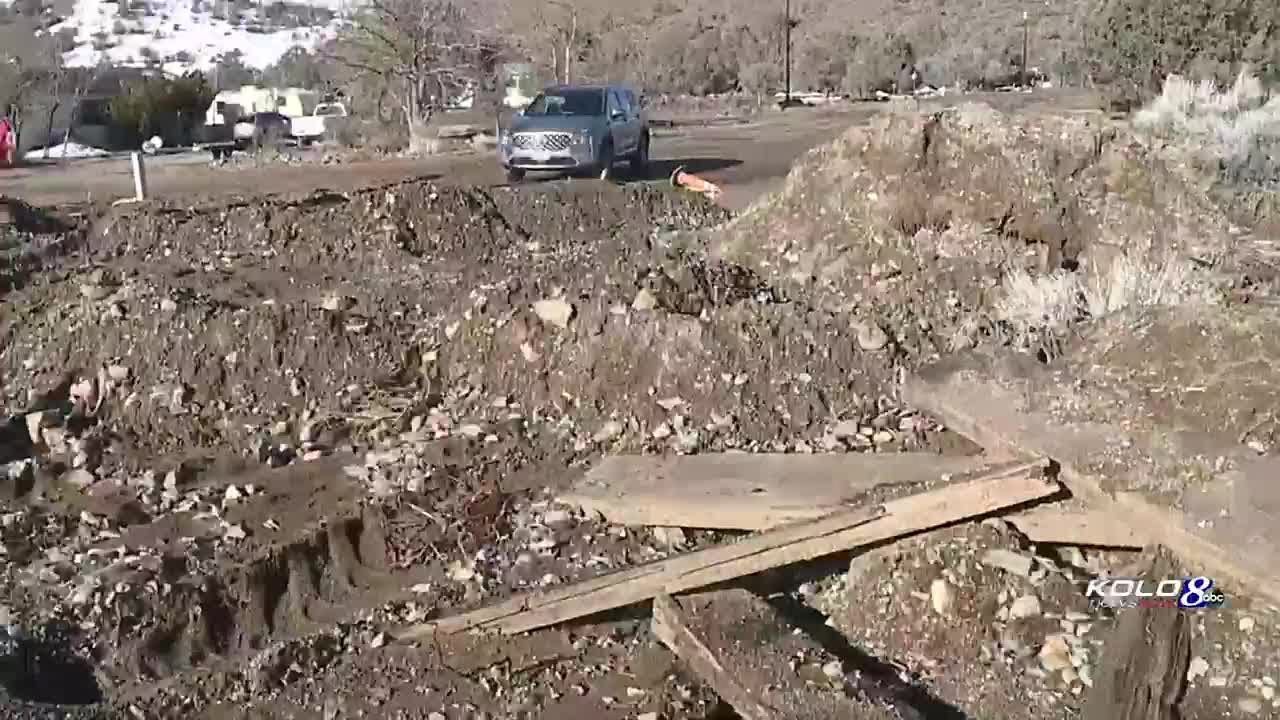 Roads near Topaz Lake are impassable after storm