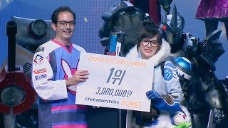 티티클 다미 오버워치 팬 페스티벌 의 코스프레 대회 1위 수상