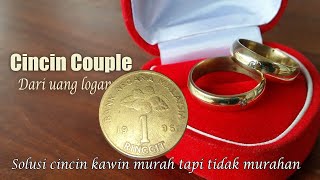 🔴 Cara Membuat cincin kawin  permata couple dengan uang logam ringgit Malaysia
