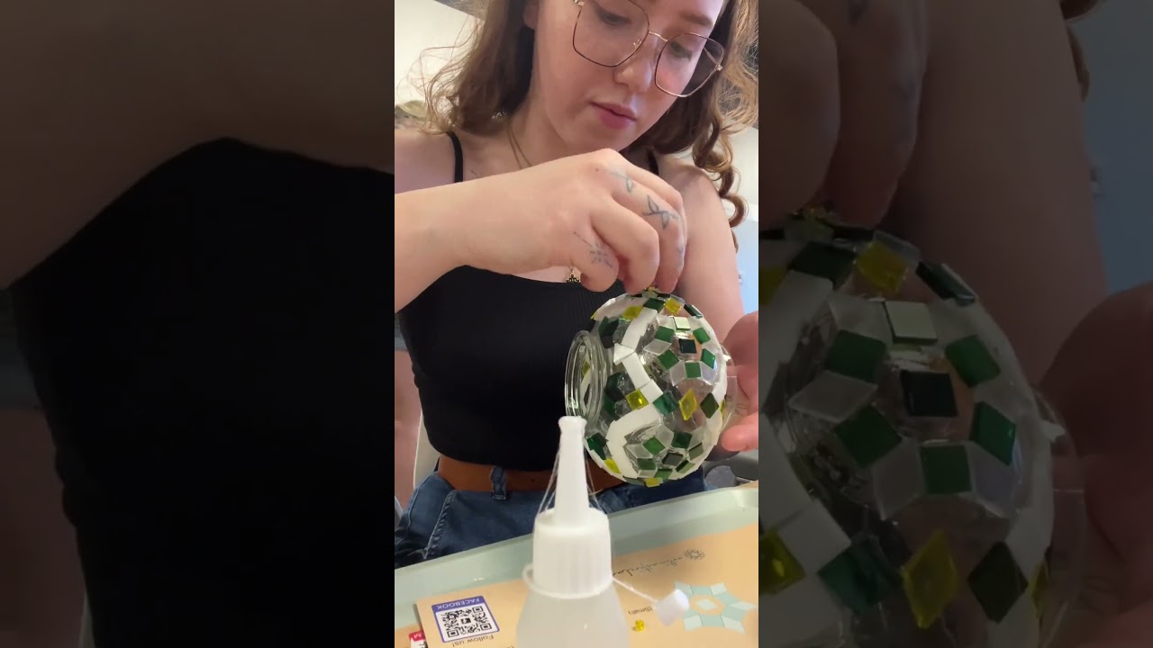 Trying out a DIY Mosaic Lamp Masterclass 