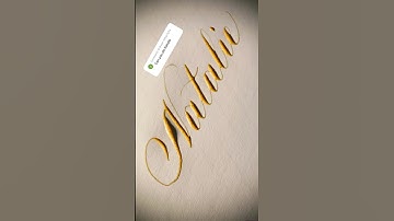 Copperplate calligraphy, tutorial: how I write your name #natalie