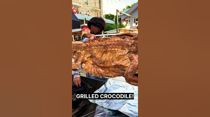 GIANT CROCODILE GRILL! AMAZING!!! Thai Street Food
