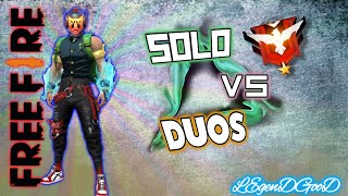 JUGANDO EN SOLO VS DUOS EN FREE FIRE CON MEMES 🥵 | LegenDGooD