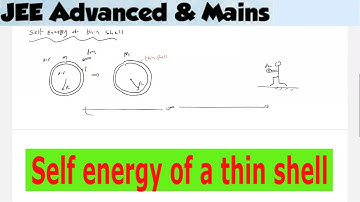 2) Physics | Gravitation class 11 | Self energy of a thin shell of mass m and radius r