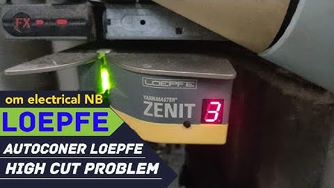 Autoconer spindle Loepfe sensor high cut problem