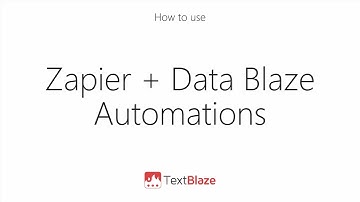 Using Data Blaze with Zapier to create automations