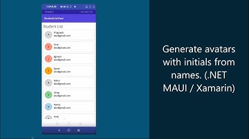 Avatar Generator With Initials in .NET MAUI / Xamarin | UI Part 2