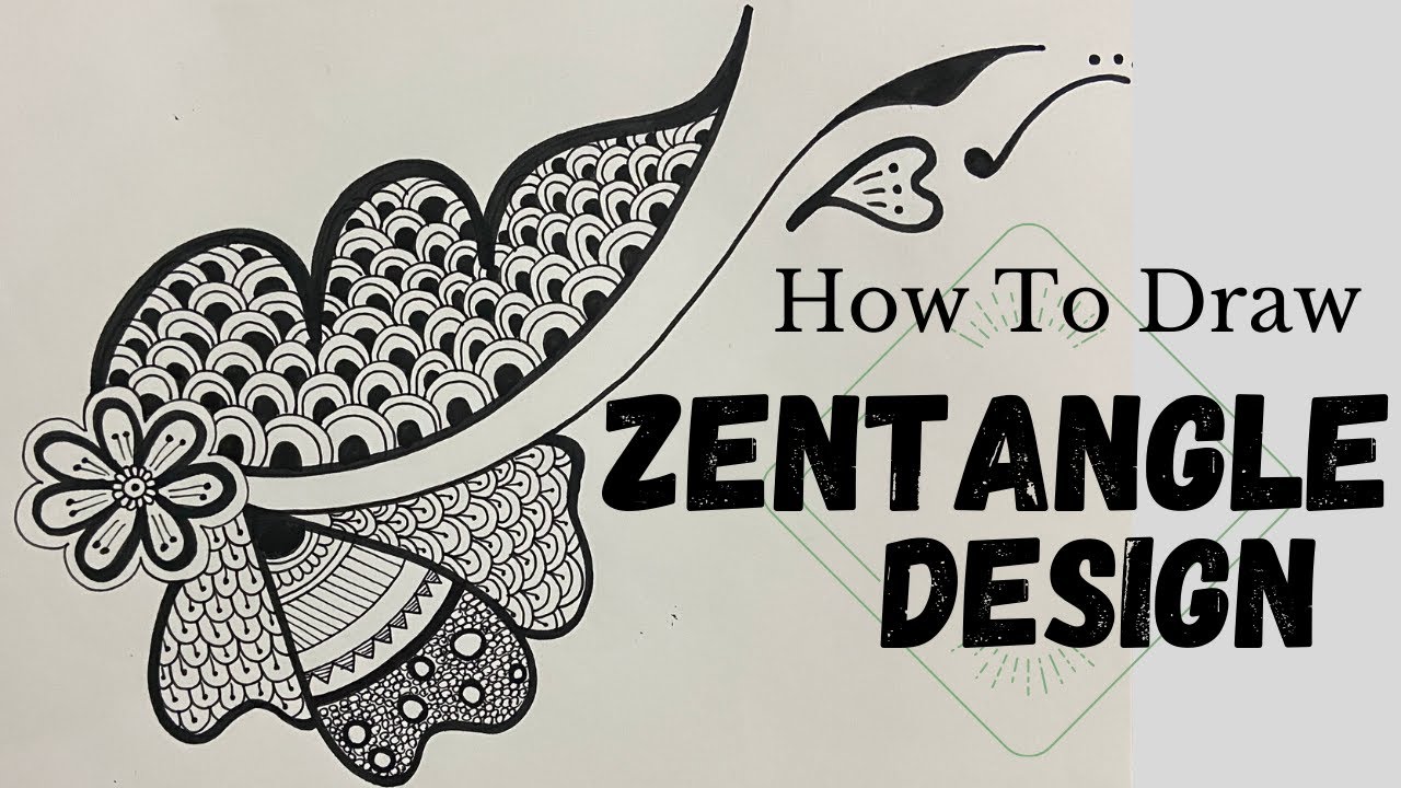 Easy- 20 Zentangle Patterns for Beginners 