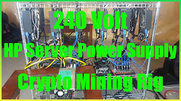 240v Mining Rig with a 1200w HP Server PSU
