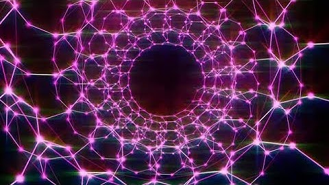 Plexus Spiral Purple Glowing Tunnel Stock Motion Graphics