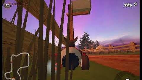 Super Tux Kart race- my dad vs me, I win :-) - Linux Games