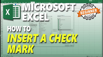 Microsoft Excel How To Insert A Check Mark