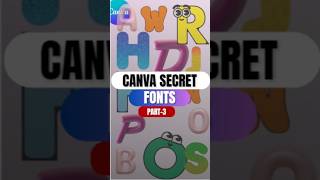 🔥 Canva Secret Fonts You’ve Never Seen! | Best Free Fonts in Canva 🎨✨ #shorts