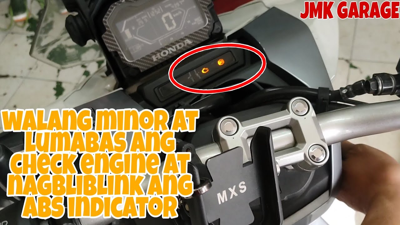 honda adv 150 nagcheck engine at nagbliblink ang abs indicator - YouTube