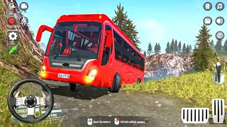 Bus Simulator 3D | Bus Driving on Mountain Roads Offroad | Android Gameplay screenshot 1