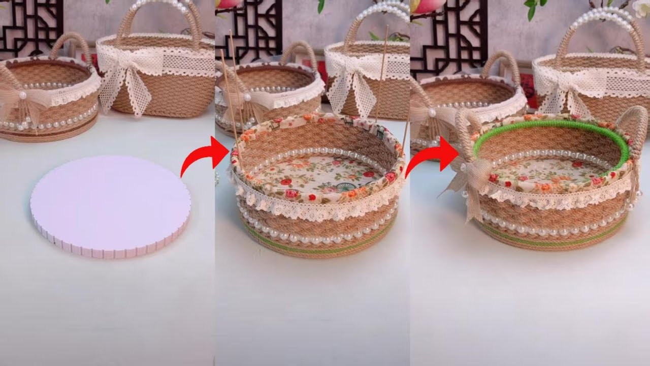 DIY Basket Beginner's Guide How to Make a Beautiful Rope Basket with Handle #diy #handmade #craft