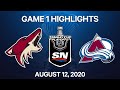 NHL Highlights | 1st Round, Game 1: Coyotes vs. Avalanche - Aug. 12, 2020