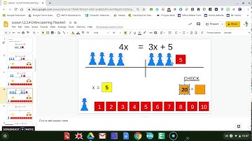 Lesson 2 Hands on Equations with Google Slides