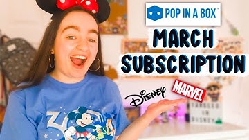 Pop In A Box Subscription: MARCH 2021 *Marvel and Disney Funkos!*