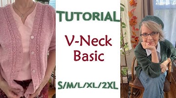 V-NECK BASIC CARDIGAN TUTORIAL