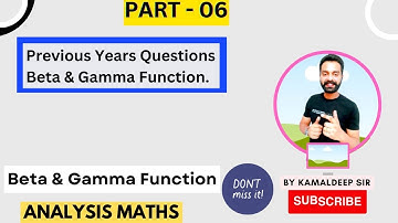 Recurrence relation of gamma function and previous years question I Analysis I Kamaldeep nijjar
