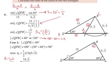 LC HL ratio of the areas of two triangles